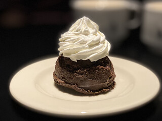 Chocolate cake closeup